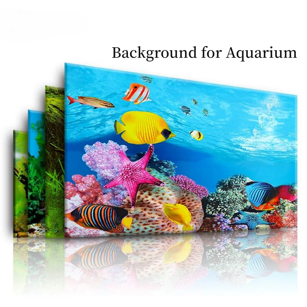 Aquarium Plant Display - Background Aquarium 3D Sticker Poster Decoration