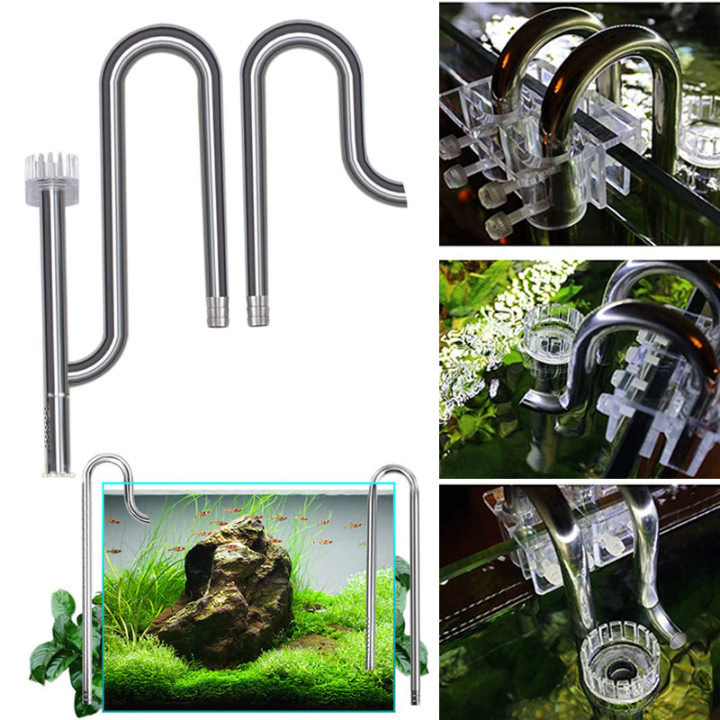 Aquarium Plant In Pot - New Fish Tank Lily Pipe Stainless