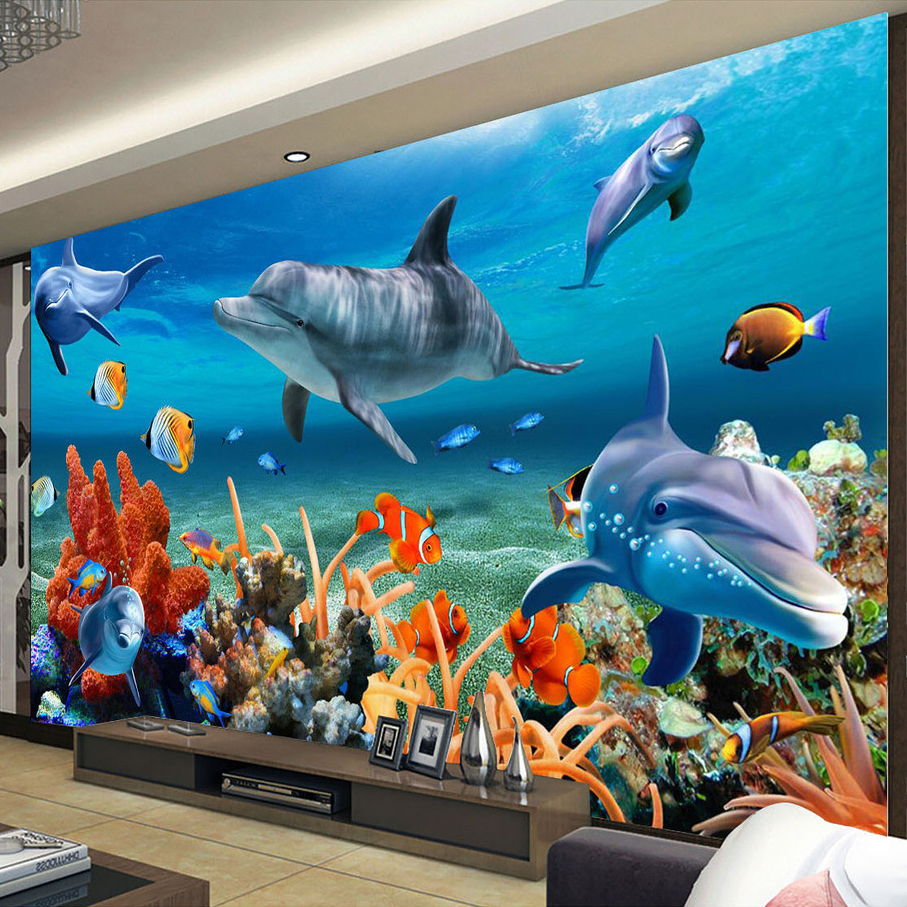 beibehang Custom 3D Mural Wall - Planted Aquarium Wallpaper recensione e prezzo