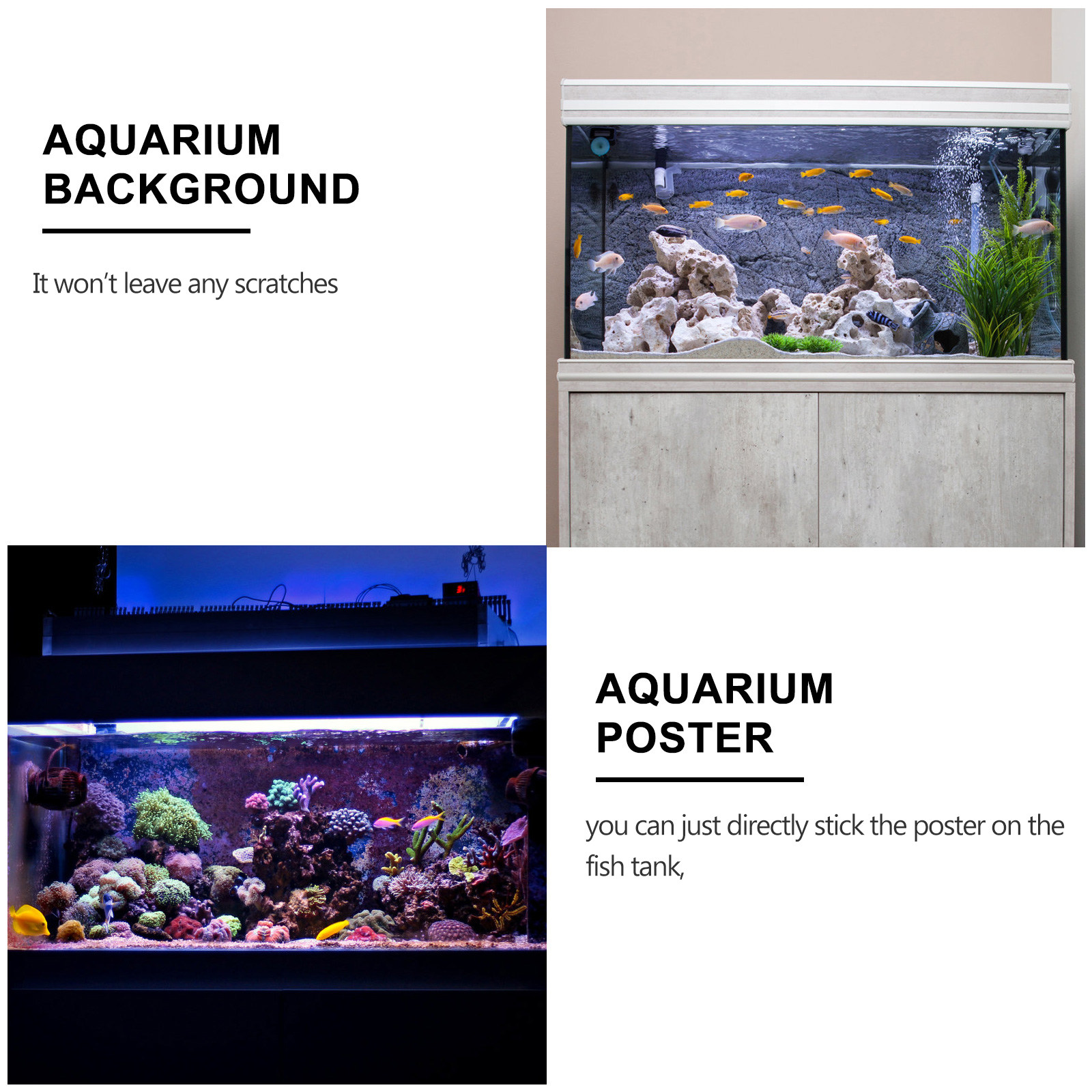Fish Tank Background Sticker A - Planted Aquarium Wallpaper recensione e prezzo