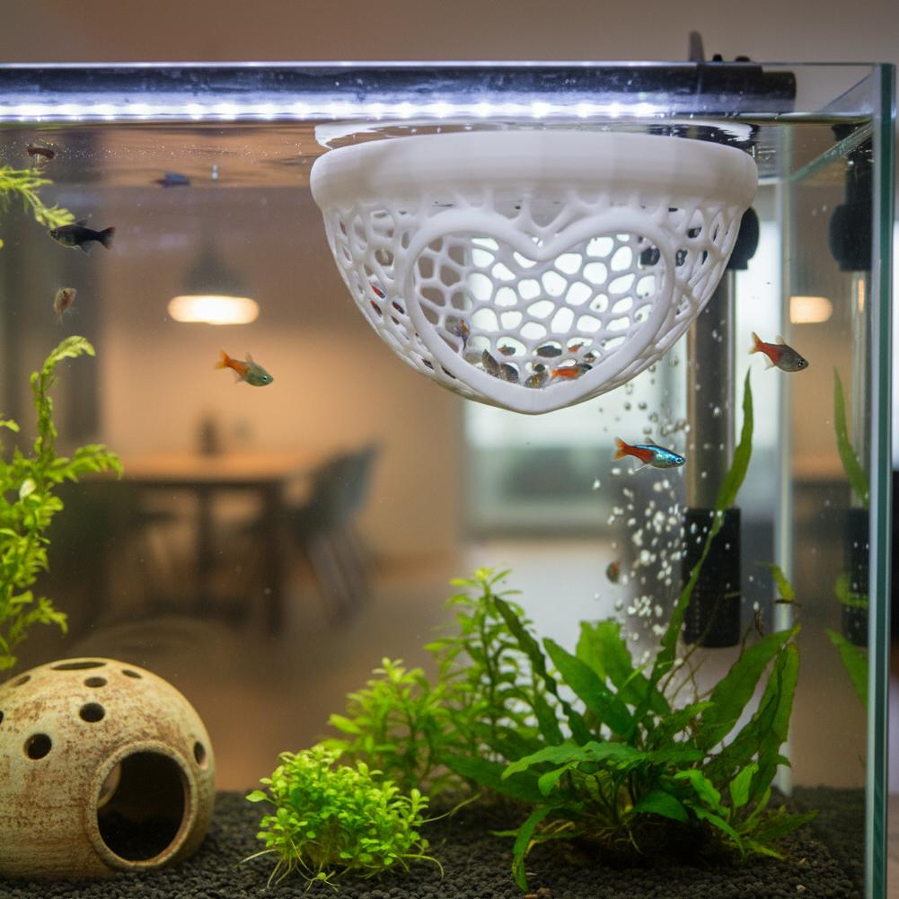 Heart-Shaped Aquarium Hideaway - Planted Aquarium Without Fish recensione e prezzo