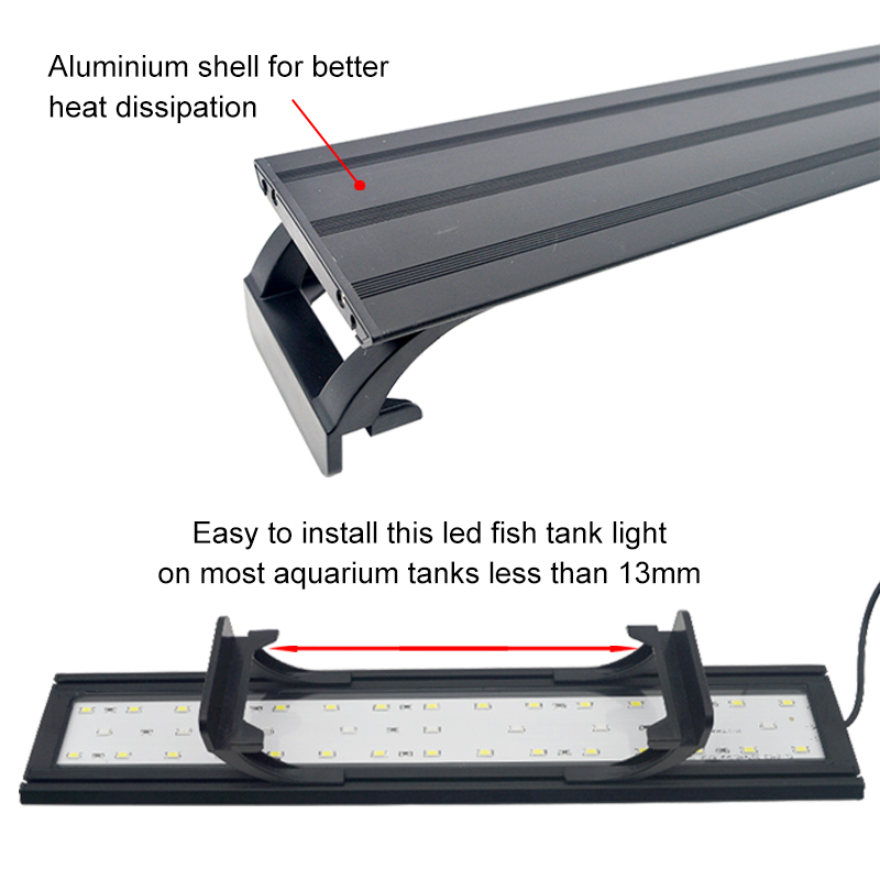 Aquarium LED Light for 16-64CM - Aquarium Plant Growth Light recensione e prezzo