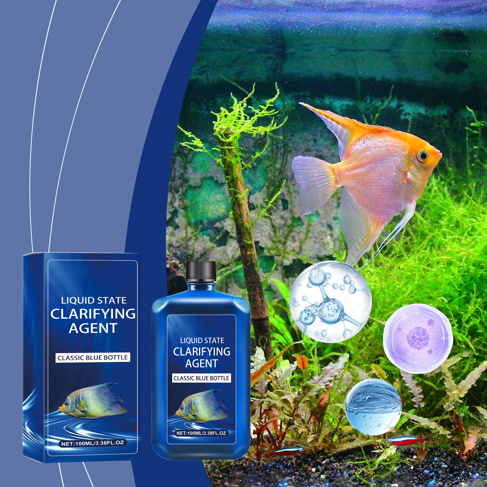 1pc 100ml Aquarium Water Clari - Planted Aquarium Algae recensione e prezzo