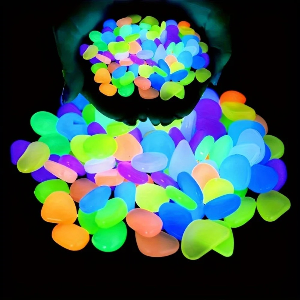 100pcs Glow In The Dark Pebble - Aquarium Plant In Pot recensione e prezzo
