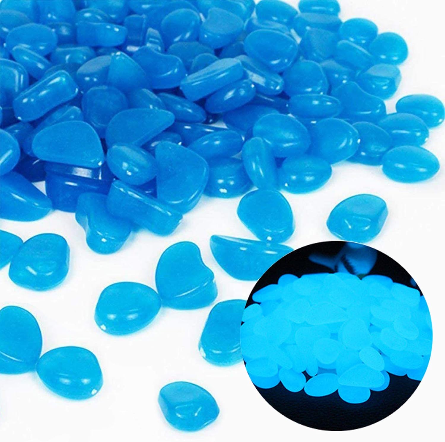 Fish Tank Rocks Glow Blue Pebb - Aquarium Plant In Pot recensione e prezzo