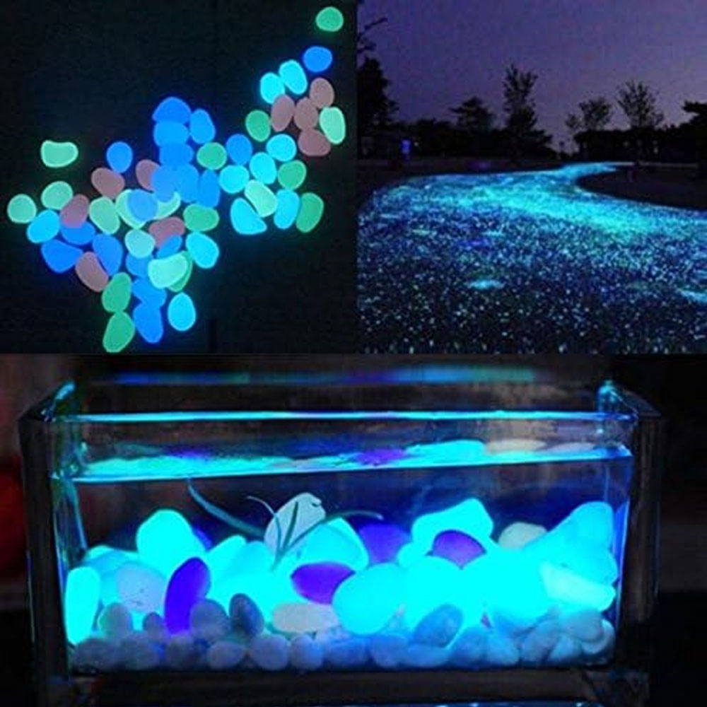 Fish Tank Rocks Glow Blue Pebb - Aquarium Plant In Pot recensione e prezzo