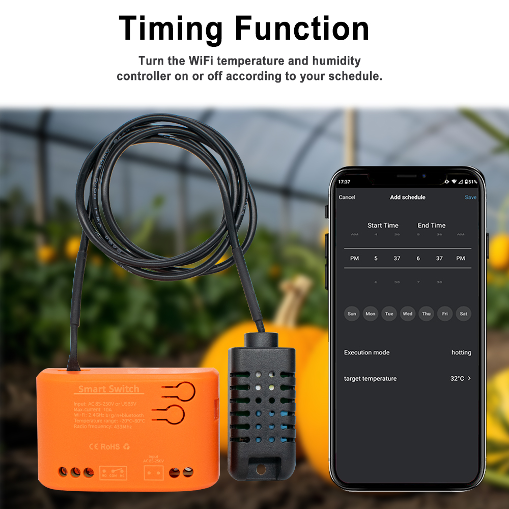 Tuya WiFi Temperature Humidity - Aquarium Planted Aquarium recensione e prezzo