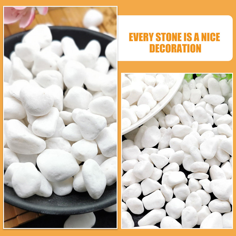 1Set White Decorative Stone Aq - Aquarium Plant In Pot recensione e prezzo