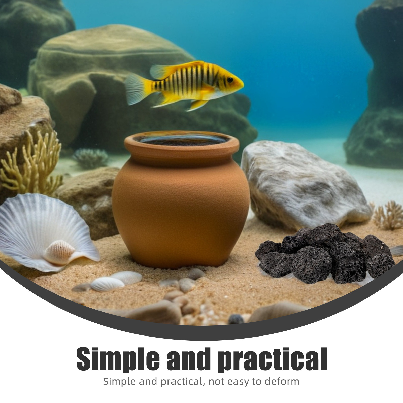 1Pack Natural Volcanic Stones  - Aquarium Plant In Pot recensione e prezzo